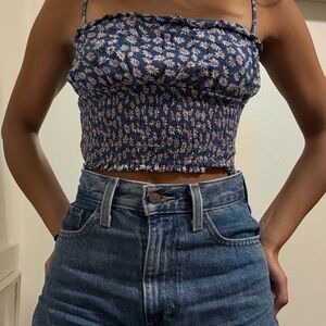 American Eagle Outfitters Navy Floral Camisole